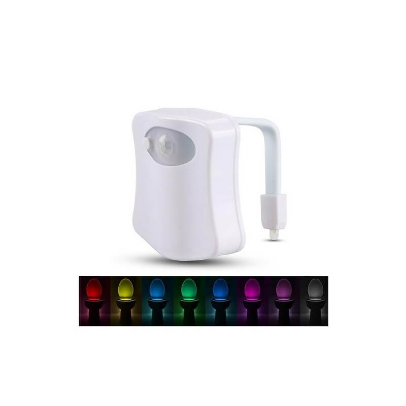 1pc Lumière de cuvette de toilette LED à changement de couleur avec capteur  de mouvement - Améliorez facilement votre expérience de salle de bain