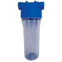 Portafiltro transparente versátil de 9 3/4 con soporte de montaje