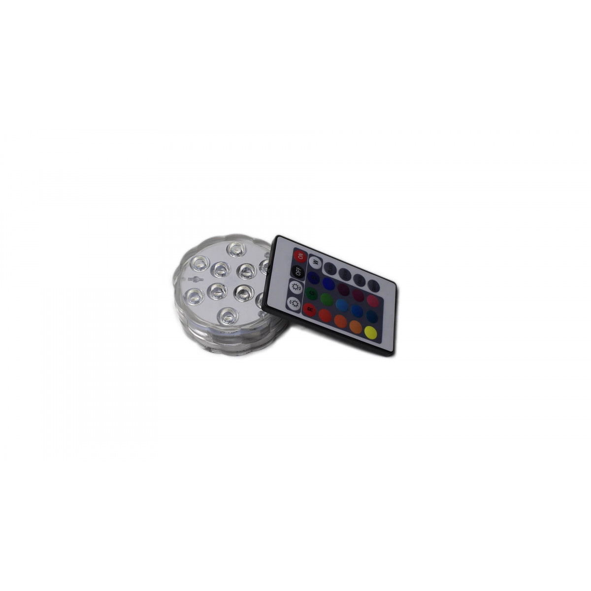 Pack de 3 Spots submersibles lumières LED ip68 environnement humide controllable à distance 16 couleurs 