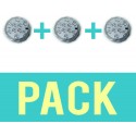 Pack de 3 Spots submersibles lumières LED ip68 environnement humide controllable à distance 16 couleurs 