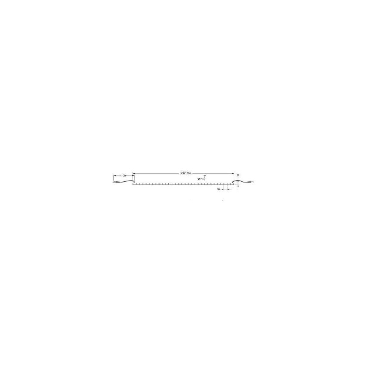 Réglette à LED Blanc Neutre  waterproof 50cm + transformateur offert !