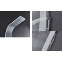 Duschsäule (1300 mm x 180 mm) aus silberfarbener Aluminiumlegierung