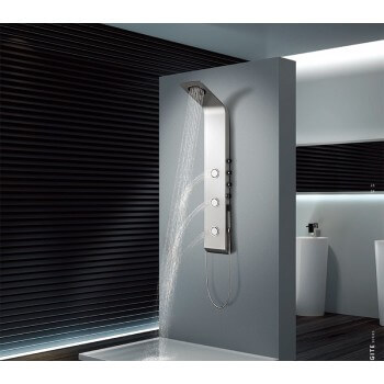 Balneo Duschsäule 140Cm x 220Cm aus Aluminium für Duschkabine Dusche oder Wanne Badezimmer Hammam Spa Sauna Wellness