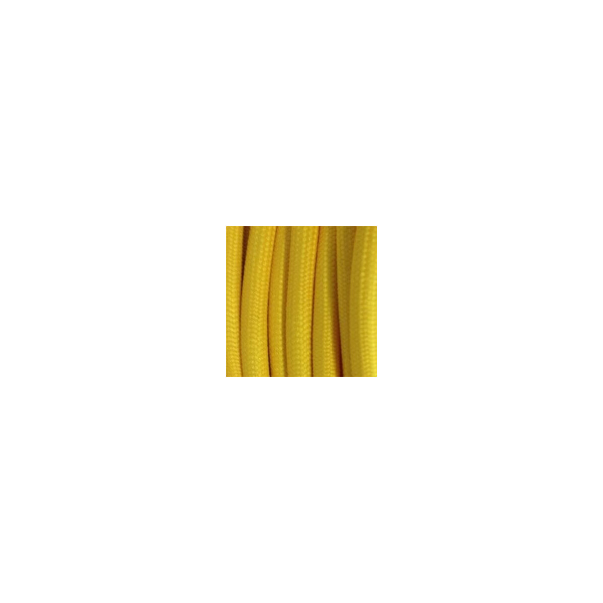 Fil électrique tissé de couleur jaune vintage look retro en tissu  