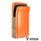Sèche-mains Vitech automatique à double jet d'air orange