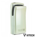 Sèche-mains Vitech automatique à double jet d'air Blanc