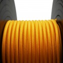 Fil électrique tissé de couleur jaune maïs vintage tissé look rétro