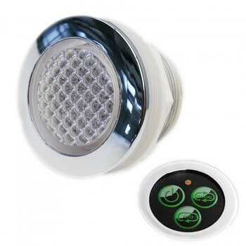 Spot RGB ip68 etanche encastrable + bouton de contrôle et transformateur pour hammam et salle de bain
