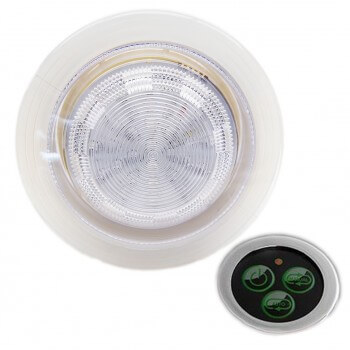 Spot RGB ip68 etanche encastrable + bouton de contrôle et transformateur pour hammam et salle de bain