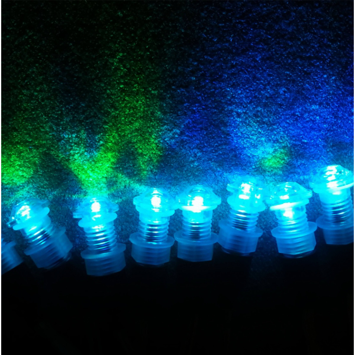 lot de 9 luminaires chromothérapie étanche ip 68 12V pour tous milieux humides