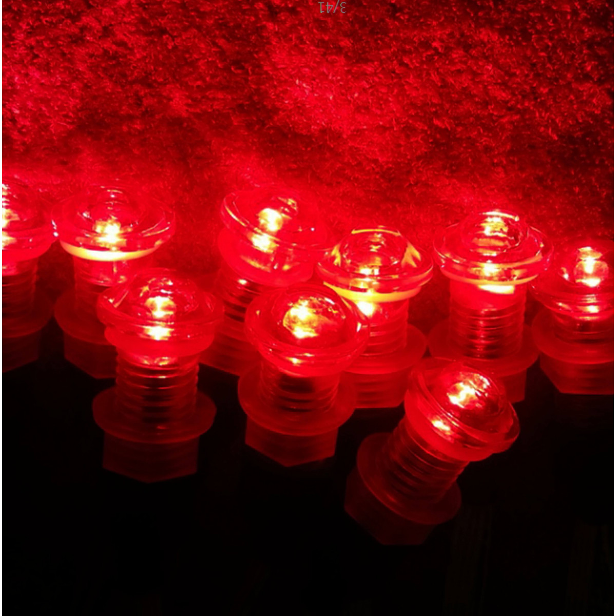 lot de 9 luminaires chromothérapie étanche ip 68 12V pour tous milieux humides