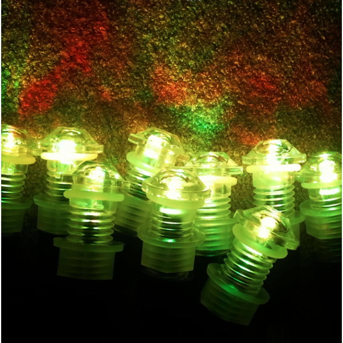 lot de 9 luminaires chromothérapie étanche ip 68 12V pour tous milieux humides