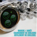 lot de 9 luminaires chromothérapie étanche ip 68 12V pour tous milieux humides