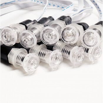 Juego de 9 luces de cromoterapia impermeables IP 68 de 12 V para todos los ambientes húmedos.
