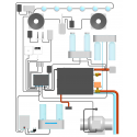 Generador de Vapor Para Hammam 4Kw Desineo Para Uso Profesional o Doméstico drenaje automático y posibles opciones