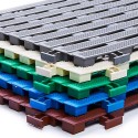 Sol anti-dérapant 1.2 m carré blanc (12 pièces) en pvc étanche pour tous milieux humides