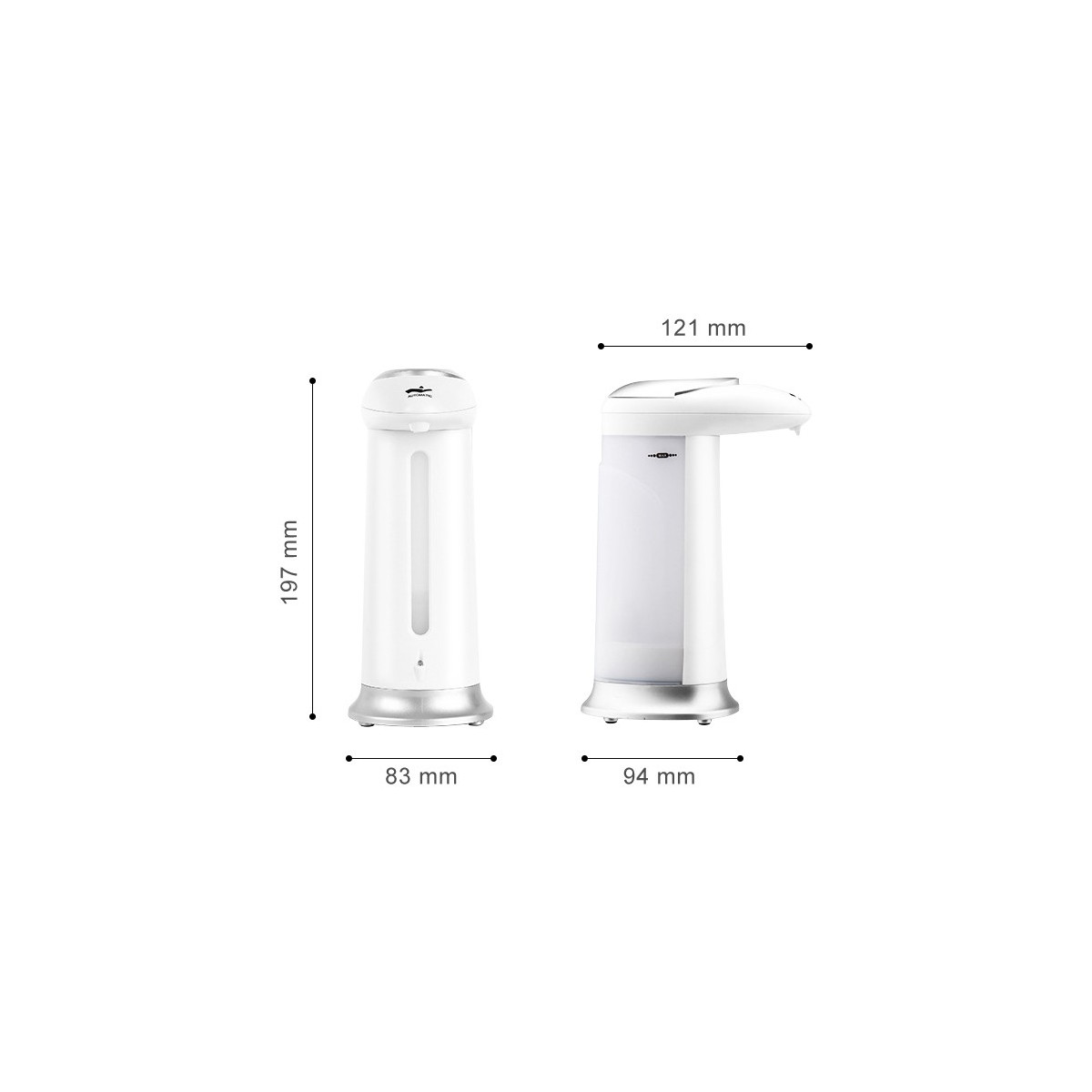 Double distributeur à savon et shampoing 2 x 500ml ultra ergonomique