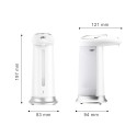 Double distributeur à savon et shampoing 2 x 500ml ultra ergonomique