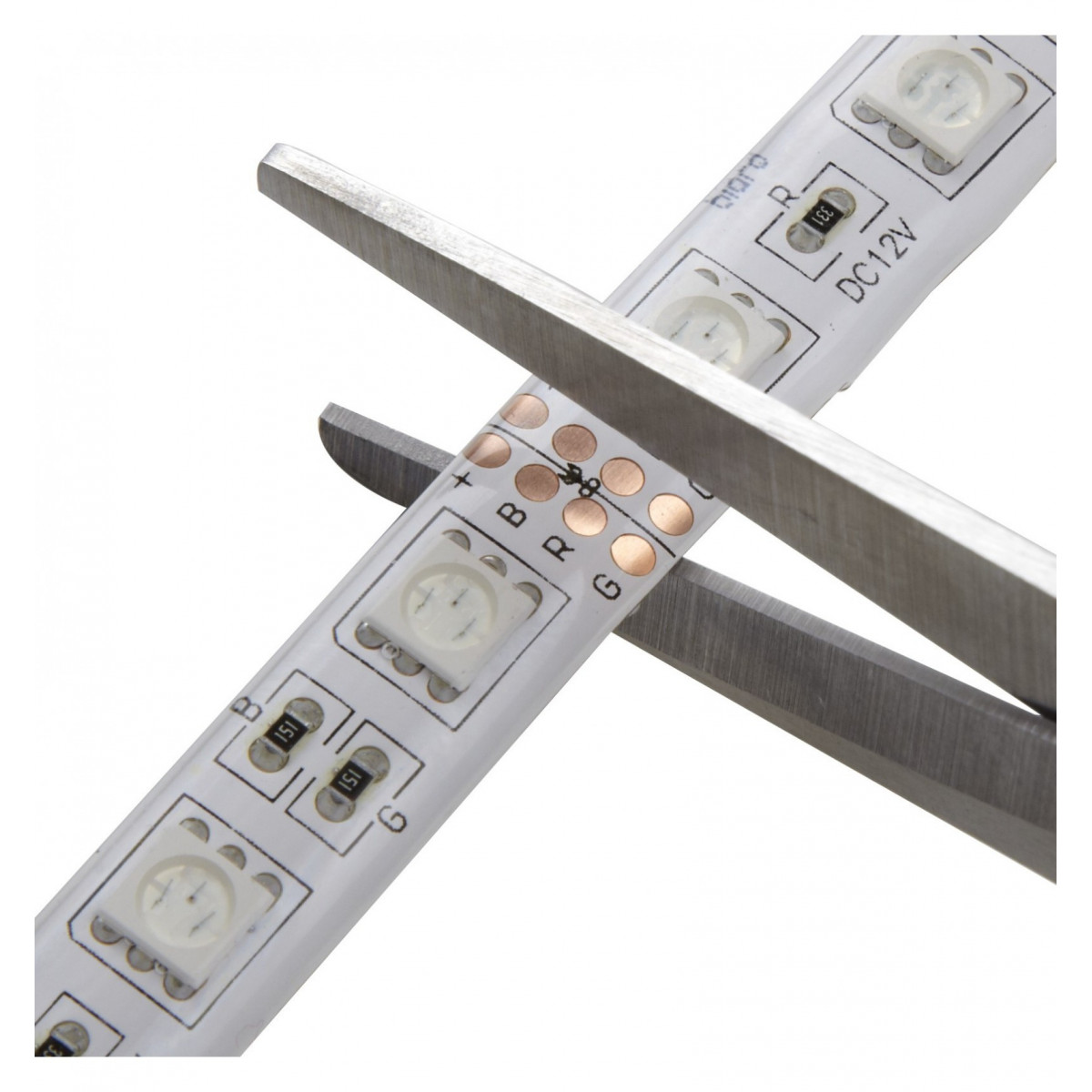 Cinta LED blanco intenso (blanco frío) adhesivo de 5 m 24 W IP65