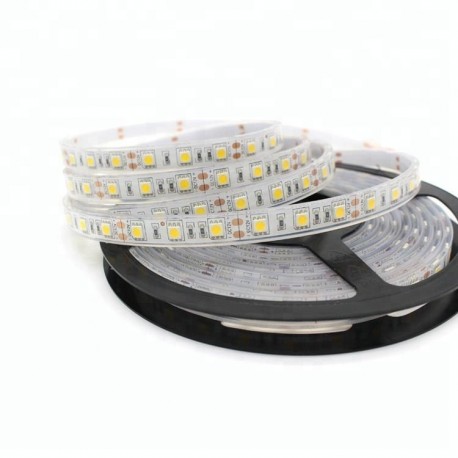 Tape led waterproof white hot 5 meters 12v with transformer IP68