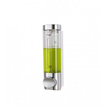 Dispensador doble de jabón y champú 2 x 500ml ultra ergonómico