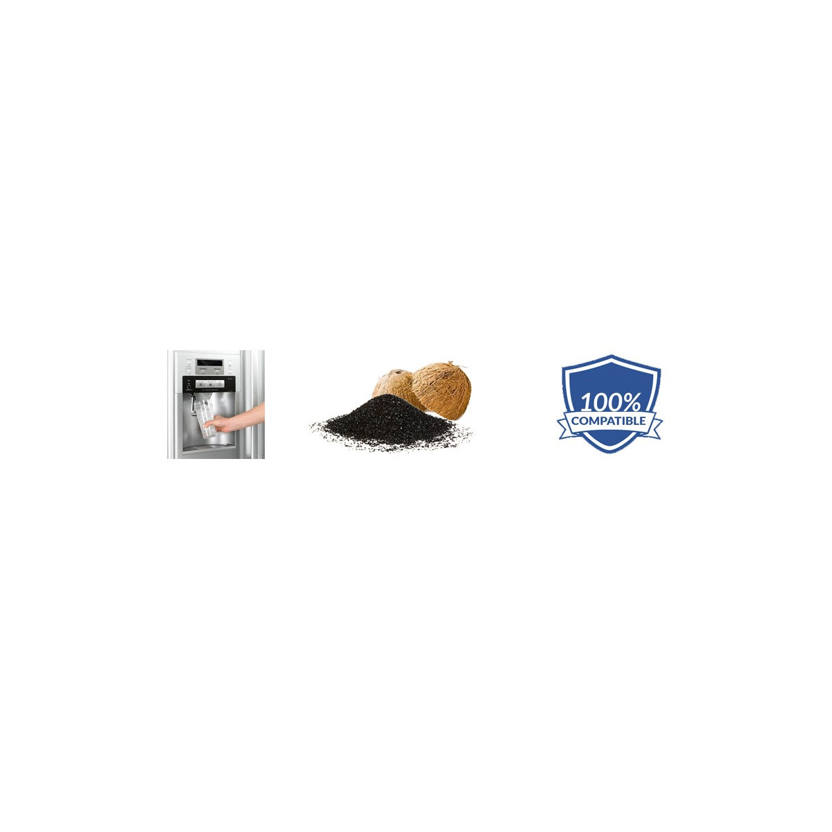 2x filtre  pour Réfrigérateur Purewave Compatible Avec Tout Frigo Americain Ou Standard