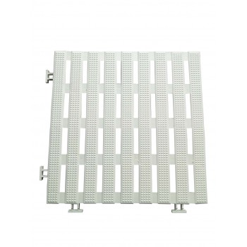 Confezione 50 lastre anti-slip 30 cm quadrati quadrati bianco (50 pezzi) impermeabile pvc per tutte le zone umide