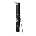 Colonna doccia per balneoterapia (1250mmx170mm) in lega di alluminio nera, verniciatura nera