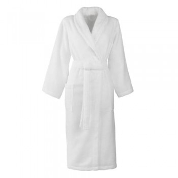 Mixed bathrobe size S 100% cotton 420 g/m2 white