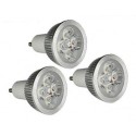 Satz mit 3 GU10 4W 4X1W hochintensiven LED-Lampen GreenSensation