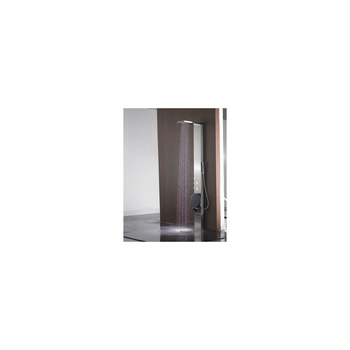 Bodyclean - 2-strahlige Balneotherapie-Duschsäule aus Edelstahl mit integriertem Sitz S179-T