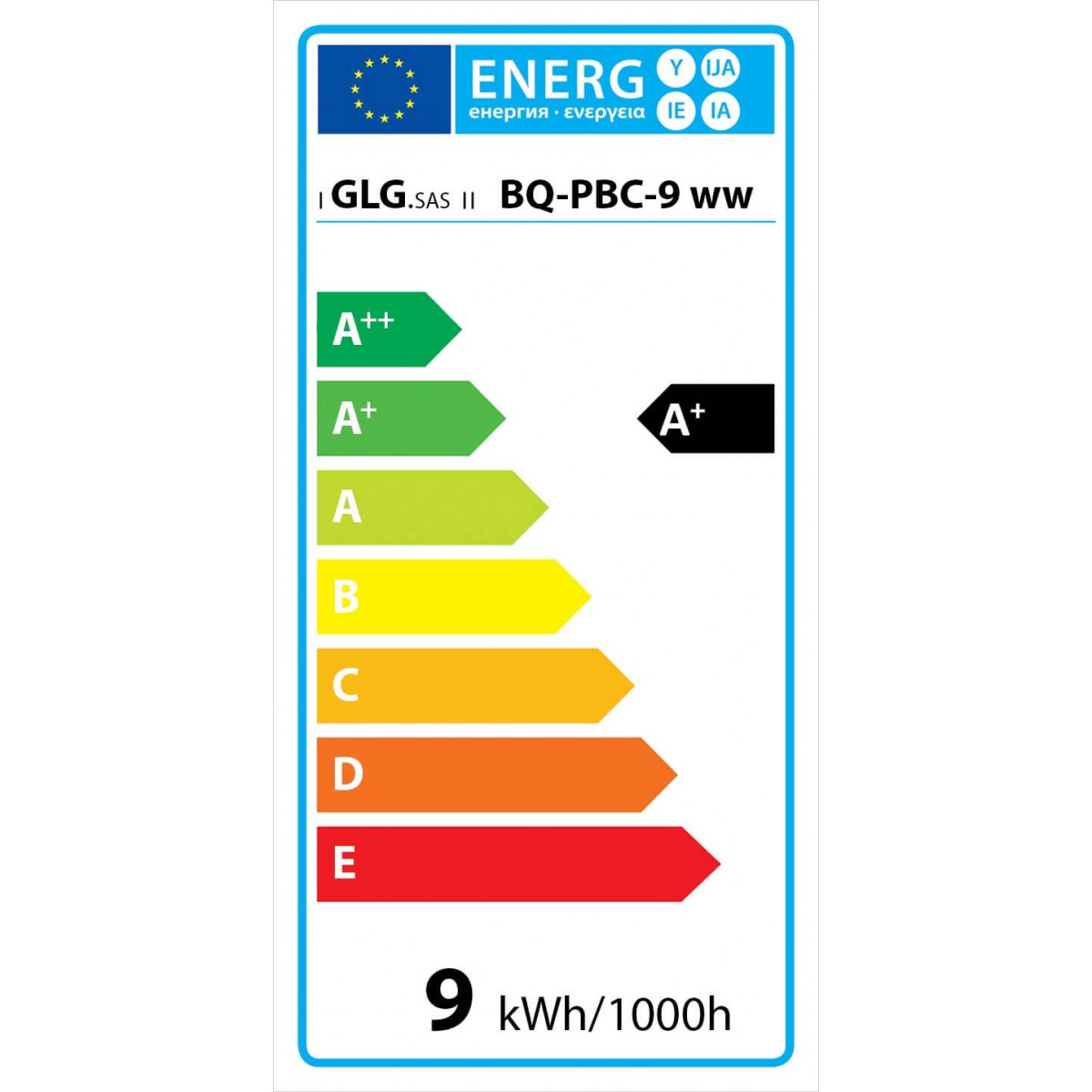 Rundes LED-Einbaupanel 6 W Warmweiß 6 W 12 cm Energieklasse