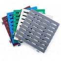 Sol anti-dérapant 1.2 m carré blanc (12 pièces) en pvc étanche pour tous milieux humides