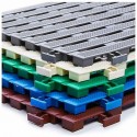 Sol anti-dérapant 1.2 m carré blanc (12 pièces) en pvc étanche pour tous milieux humides