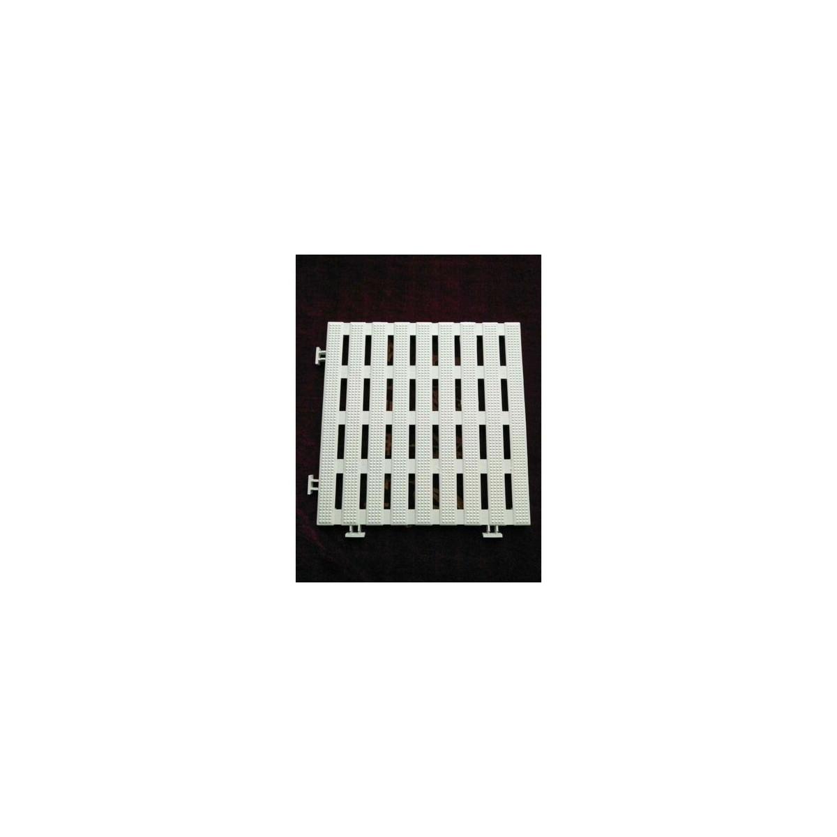 Sol anti-dérapant 1.2 m carré blanc (12 pièces) en pvc étanche pour tous milieux humides