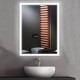 Miroir Mural à Éclairage LED chauffant et tactile blanc froid pour salle de bain, cuisine 50x60cm