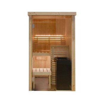 Harvia sauna cabin 121 cm x 118 cm x 202 cm mini 1 or 2 people sauna stove provided