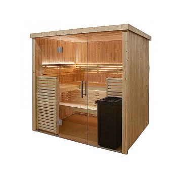 Cabine de sauna Harvia 206 x 160,8 x 202 cm 2 ou 3 personnes poêle à sauna fournis