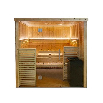 Cabina de sauna Harvia 206 x 203,3 x 202 cm Se proporciona calentador de sauna para 3 o 4 personas