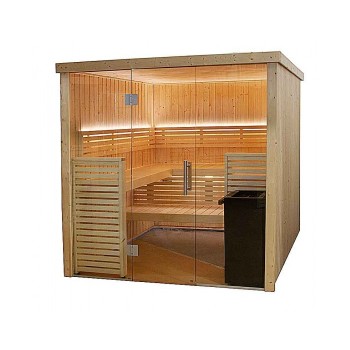 Cabina de sauna Harvia 206 x 203,3 x 202 cm Se proporciona calentador de sauna para 3 o 4 personas