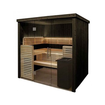 Cabina de sauna Harvia 206 x 203 x 202 cm Estufa de sauna para 2 o 3 personas incluida
