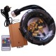 Kit fiber optic black RGB 16W Skyled with heads in gold