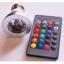 E27 RGB 15-Farben-LED-Glühbirne ferngesteuert 3W