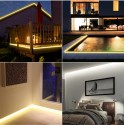 Tira LED COB ip 33 blanco cálido 5 metros con tira adhesiva y fijaciones incluidas