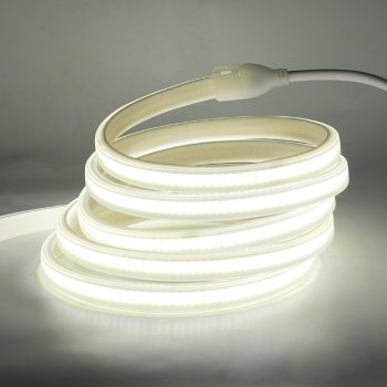 COB led strip 1M 220V neutral white 4000K waterproof ip 65 with fixings provided for interior and exterior