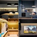 Cinta blanco cálido led 220V al medidor para la decoración fuera de cuarto de baño 