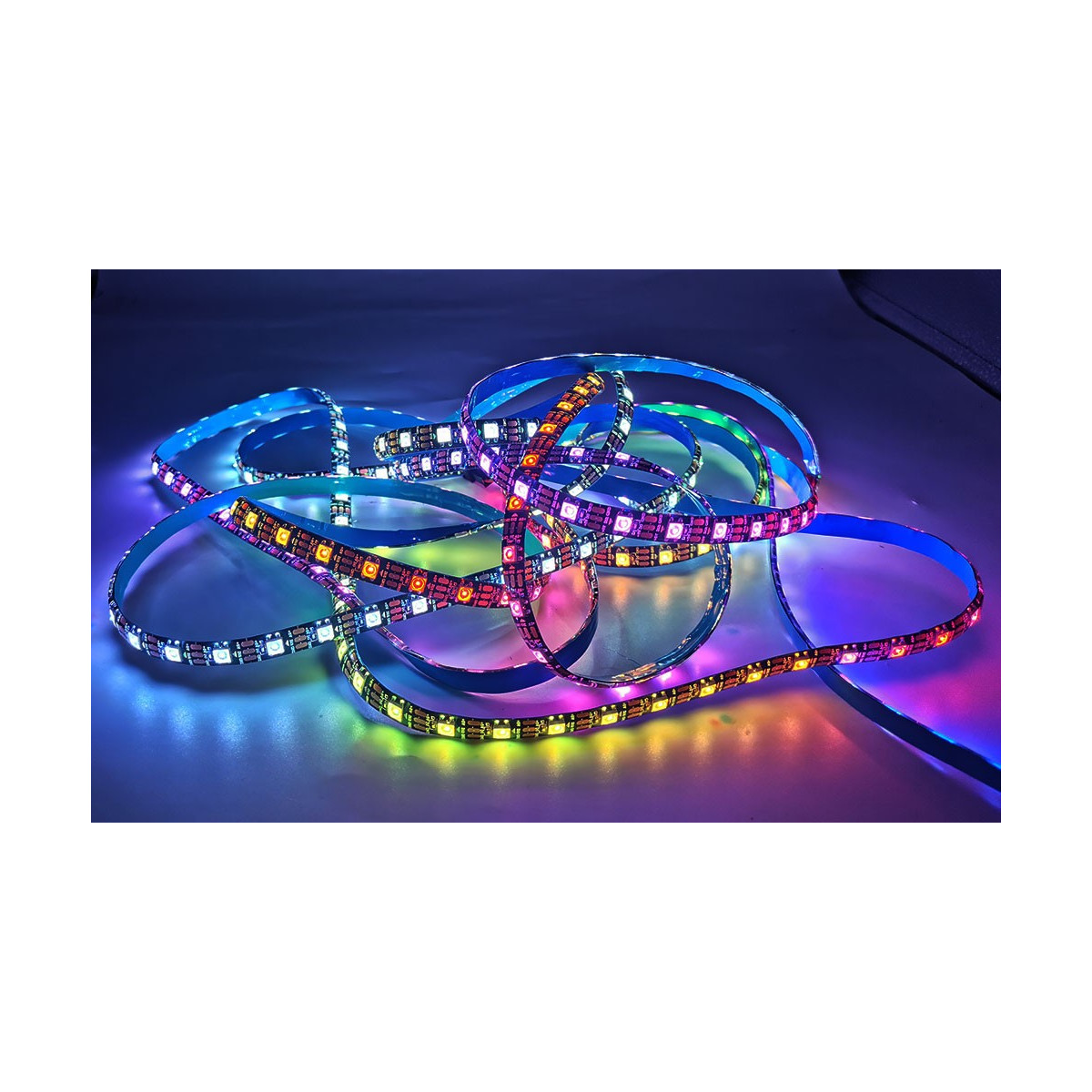 Lot de 2 kits rubans à LED RGB 5m télécommandés Transformateur IP68 