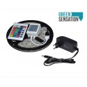 Ruban à LED RGB 5 mètres + télécommande + Transformateur 12v IP68