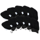 Lote de 10 guantes exfoliantes Kessa para Hammam color negro