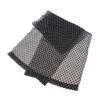 Set of 10 black exfoliating towel 30x90 cm